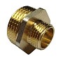 Ниппель латунный никелированный DN 20-15 PN 40 штуцер-штуцер переходный купить в Краснодаре | «Проконсим»