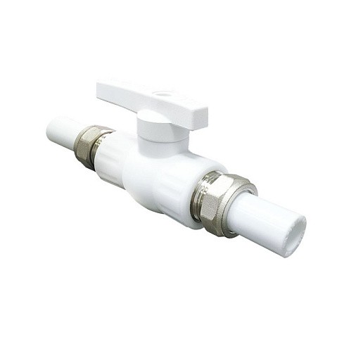 Краны шаровые ПП DN 20-32 PN 25 с двусторонним разъемным соединением белые Valfex купить в Краснодаре | "Проконсим" Краны шаровые ПП DN 20-32 PN 25 с двусторонним разъемным соединением белые Valfex купить в Краснодаре | "Проконсим"