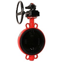 Затворы чугунные дисковые DN 50-300 PN 16 межфланцевые с концевиками и чугунным диском с редуктором РАШВОРК купить в Краснодаре | "Проконсим"
