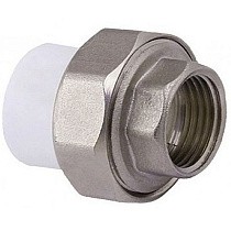 Муфта комбинированная ПП 32-1/2'' PN 25 разъёмная с внутренней резьбой белая PlasticPro купить в Краснодаре | "Проконсим"