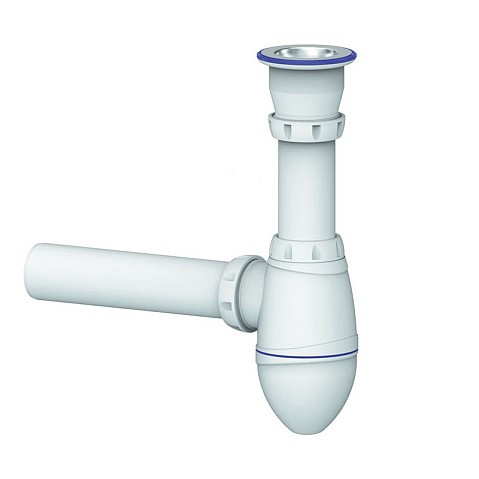 Сифон для умывальника Unicorn А210, 40х40 прямой отвод, 1 1/2'' х40 чаша из нержавеющей стали купить в Краснодаре | "Проконсим"