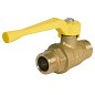 Кран латунный шаровой газовый 11Б27п DN15 PN40 рычаг штуцер-штуцер БАЗ Standart купить в Краснодаре | "Проконсим"