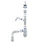 Сифон для мойки Unicorn В320V, 40х50 гибкий отвод, 1 1/2'' х40 чаша из нержавеющей стали с отводом для стиральной машины купить в Краснодаре | "Проконсим"