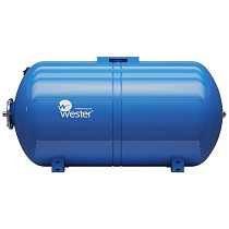 Гидроаккумуляторы для водоснабжения DN 25 PN 10 горизонтальные голубые WESTER купить в Краснодаре | "Проконсим"