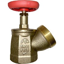 Клапан латунный пожарный КПЛУ DN 50 PN 16 угловой 125гр. м-шт Пензапромарматура купить в Краснодаре | "Проконсим"