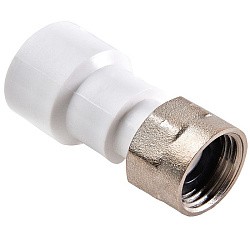 Муфта ПП с накидной гайкой 16-1/2'' PN 25 белая РВК 20610 (930659151) со склада Проконсим в Краснодаре