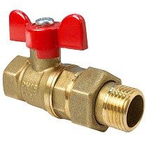 Краны латунные шаровые 11Б27фт1М DN 15-32 PN 40 бабочка американка Valfex.227.LB1 купить в Краснодаре | "Проконсим"