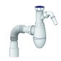 Сифон для умывальника Unicorn А520V, 40х50 гибкий отвод, 1 1/2'' х40 с отводом для стиральной машины преходник 40х32 купить в Краснодаре | "Проконсим"