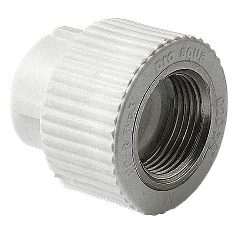 Муфта комбинированная ПП 32-3/4'' PN 25 с внутренней резьбой белая Pro Aqua PA22016P купить в Краснодаре | "Проконсим"
