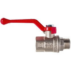  Латунный шаровой кран Ду40 Ру25 Valfex VF.215.NR1.112.DP 11Б27фт1М ВР-НР, проход , рычаг. (111201037) со склада Проконсим в Краснодаре