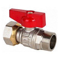 Краны латунные шаровые DN 15-20 PN 40 никелированные бабочка штуцер-накидная гайка MVI BV.531 купить в Краснодаре | "Проконсим"