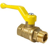 Краны латунные шаровые газовые 11Б27фтМ DN 15-50 PN 25-40 рычаг муфта-штуцер Valfex.272.LR3 купить в Краснодаре | "Проконсим"