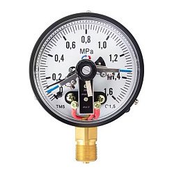 картинка Манометр Росма ТМ-510Р.04 IP54, 100мм, 0-1,6MPa, резьба M20x1,5, с электронной приставкой тип I, радиальный, класс точности 1,5 интернет-магазин оптовых поставок Проконсим являющийся официальным дистрибьютором в России 
