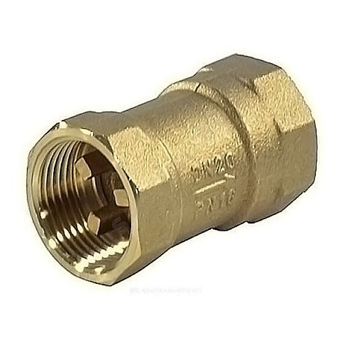 Клапан латунный обратный пружинный DN 25 PN 10, муфтовый, пластиковый шток купить в Краснодаре | "Проконсим"