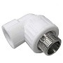 Угольники ПП DN 20-32 PN 25 комбинированные с наружной резьбой белые Valfex купить в Краснодаре | "Проконсим"