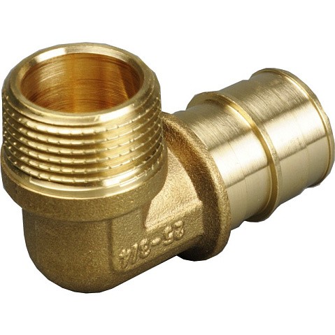 Угольник латунный для PEX труб 20-1/2'' PN 10 OP под надвижную гильзу с наружной резьбой ONE PLUS купить в Краснодаре | "Проконсим"