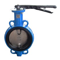 Затвор дисковый поворотный DN 150 PN 16 межфланцевый с диском из чугуна уплотнение-NBR ручной Seagull купить в Краснодаре | "Проконсим"