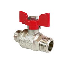 Краны латунные шаровые усиленные 11Б27фт1М DN 15-20 PN 40-63 бабочка штуцер-штуцер Valfex Premium.219.NB1 купить в Краснодаре | "Проконсим"