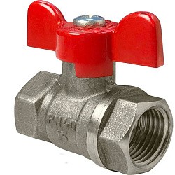  Латунный шаровой кран Ду20 Ру40 Valfex VF.217.NB1.034.DP 11Б27фт1М ВР-ВР, проход , бабочка. (111101534) со склада Проконсим в Краснодаре
