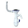 Сифон для мойки Unicorn В431VP, без отвода, 3 1/2'' х40 с отводом для стиральной машины, круглый перелив купить в Краснодаре | "Проконсим"