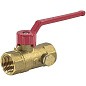Кран латунный шаровой DN 15 PN 16 с дренажными патрубками G1/2'' муфта-муфта рычаг Пензапромарматура купить в Краснодаре | "Проконсим"