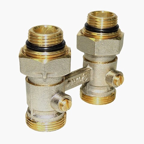 Узелы нижнего подключения Vekotrim DN 15 PN 10 прямой для двухтрубной системы радиаторов купить в Краснодаре | "Проконсим"