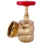 Клапан пожарный латунный угловой 125гр. DN 50-65 PN 16 КПЛ муфта-штуцер с удлиненным шпинделем Апогей купить в Краснодаре | "Проконсим"