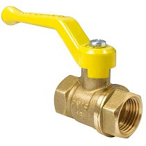 Краны латунные шаровые газовые 11Б27фтМ DN 15-50 PN 25-40 рычаг муфта-муфта Valfex.271.LR3 купить в Краснодаре | "Проконсим"