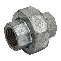 Американка чугунная DN 15-50 PN 16 оцинкованная муфта-муфта с плоской прокладкой Fittex Plus купить в Краснодаре | "Проконсим"