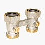 Узел нижнего подключения Vekotrim DN 15 PN 10 прямой двухтрубный 20-3/4'' c накидной гайкой, муфта купить в Краснодаре | "Проконсим"
