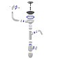 Сифон для мойки Unicorn В430V, без отвода, 3 1/2'' х40 с отводом для стиральной машины, прямоугольный перелив купить в Краснодаре | "Проконсим"