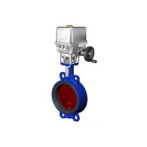 Затвор дисковый поворотный DN 300 PN 16 межфланцевый с диском из чугуна с электроприводом Tecfly VPI 4448 купить в Краснодаре | "Проконсим"