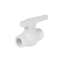 Краны шаровые ПП BASE DN 20-63 PN 25 белые PlasticPro купить в Краснодаре | "Проконсим"