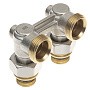 Узел нижнего подключения DN 20 угловой двухтрубный 20-1/2'' никелированный с ниппелем штуцерхштуцер РИДАН 003L0398R купить в Краснодаре | "Проконсим"