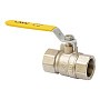Кран латунный шаровой газовый MVI BV.811 DN 15 PN 25 никелированный полнопроходной муфта-муфта рычаг купить в Краснодаре | "Проконсим"