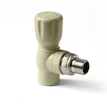 Краны шаровые ПП DN 20-25 PN 25 для радиатора угловые серые купить в Краснодаре | "Проконсим"