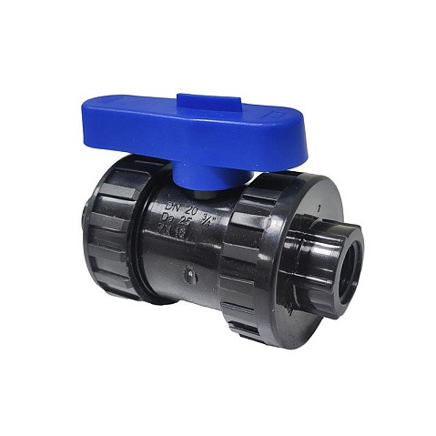 Кран шаровой компрессионный ПНД DN 25 PN 16 наружная резьба -1/2'' внутренняя резьба -3/4'' обжимной для ПЭ труб Кудиновский трубный завод купить в Краснодаре | "Проконсим"