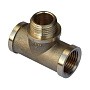Тройник латунный DN 15 PN 40 муфта-штуцер уцер-муфта 