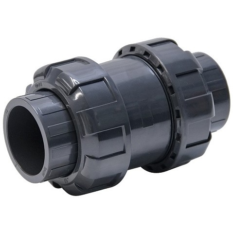 Клапан обратный пружинный НПВХ DN 75 уплотнение EPDM черный Aquaviva SHV075 купить в Краснодаре | "Проконсим"