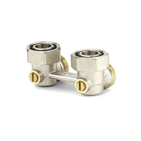 Узелы нижнего подключения VARMEGA VM140 DN20 угловой двухтрубный 3/4''x3/4'' евроконус муфта-штуцер купить в Краснодаре | "Проконсим"