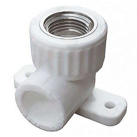 Угольник установочный ПП 25-1/2'' PN 25 с внутренней резьбой белый VALFEX  купить в Краснодаре | "Проконсим"