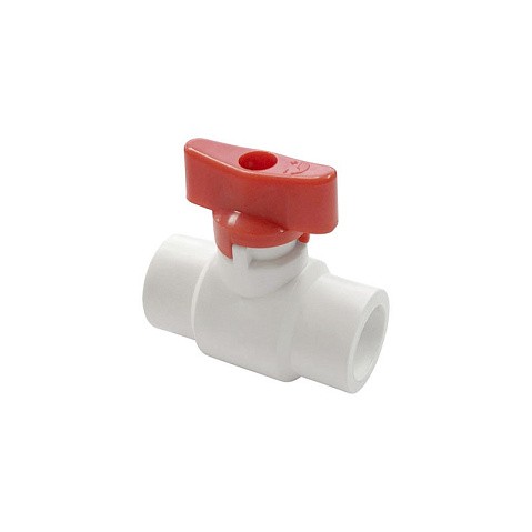 Краны шаровые ПП DN 20-25 PN 25 полупроходные белые с красной ручкой Valfex купить в Краснодаре | "Проконсим" Краны шаровые ПП DN 20-25 PN 25 полупроходные белые с красной ручкой Valfex купить в Краснодаре | "Проконсим"
