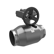 Краны стальные шаровые цельносварные DN 150-400 PN 16-25 приварные с редуктором LD купить в Краснодаре | "Проконсим"