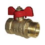 Краны латунные шаровые 11Б27п1 DN 15-32 PN 16 однотипные бабочка муфта-штуцер купить в Краснодаре | "Проконсим"