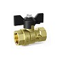 Кран латунный шаровой DN 15 PN 16 под манометр G1/2''хG1/2'' муфта-муфта бабочка LD Pride 44.340.15 купить в Краснодаре | "Проконсим"