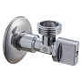 Кран латунный шаровой угловой MVI BV.464 DN 15-20 PN 10 штуцер бабочка купить в Краснодаре | "Проконсим"