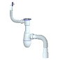 Сифон для мойки Unicorn В423, 40х50 гибкий отвод, 1 1/2'' х40 чаша из нержавеющей стали, круглый перелив, со смещением купить в Краснодаре | "Проконсим"