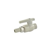 Краны шаровые ПП DN 20-32 PN 25 с односторонним разъемным соединением серые Valfex купить в Краснодаре | "Проконсим"