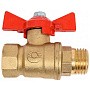 Кран латунный шаровой 11Б27фт1М DN 15 PN 40 бабочка муфта-штуцер Valfex.218 DeltaPro купить в Краснодаре | "Проконсим"