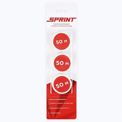 Уплотнительная нить Sprint набор катушек 3х50м, блистер купить в Краснодаре | "Проконсим"